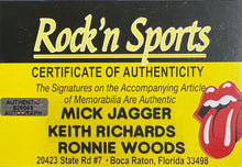 Load image into Gallery viewer, THE ROLLING STONES - MICK JAGGER, KEITH RICHARDS &amp; RONNIE WOOD Signed “No Filter Tour” Bag
