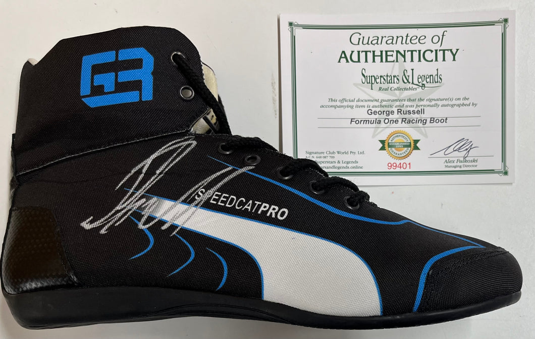 GEORGE RUSSELL “Mercedes F1 Team” Signed Race Boot