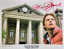 Load image into Gallery viewer, BACK TO THE FUTURE - Michael J Fox Signed Photo &amp; Jacket Display
