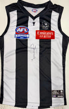 Load image into Gallery viewer, NICK, JOSH &amp; PETER DAICOS Signed Collingwood Jumpers Display
