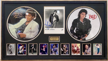 Load image into Gallery viewer, MICHAEL JACKSON Signed Photo &amp; Picture Discs Collage Display
