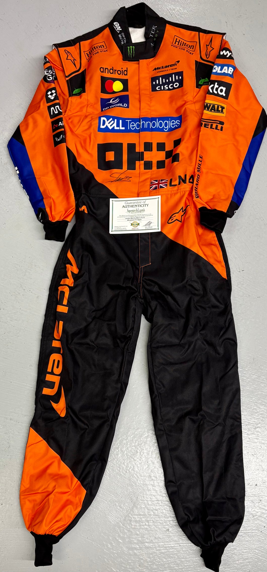 LANDO NORRIS Signed McLaren Team F1 Race Suit