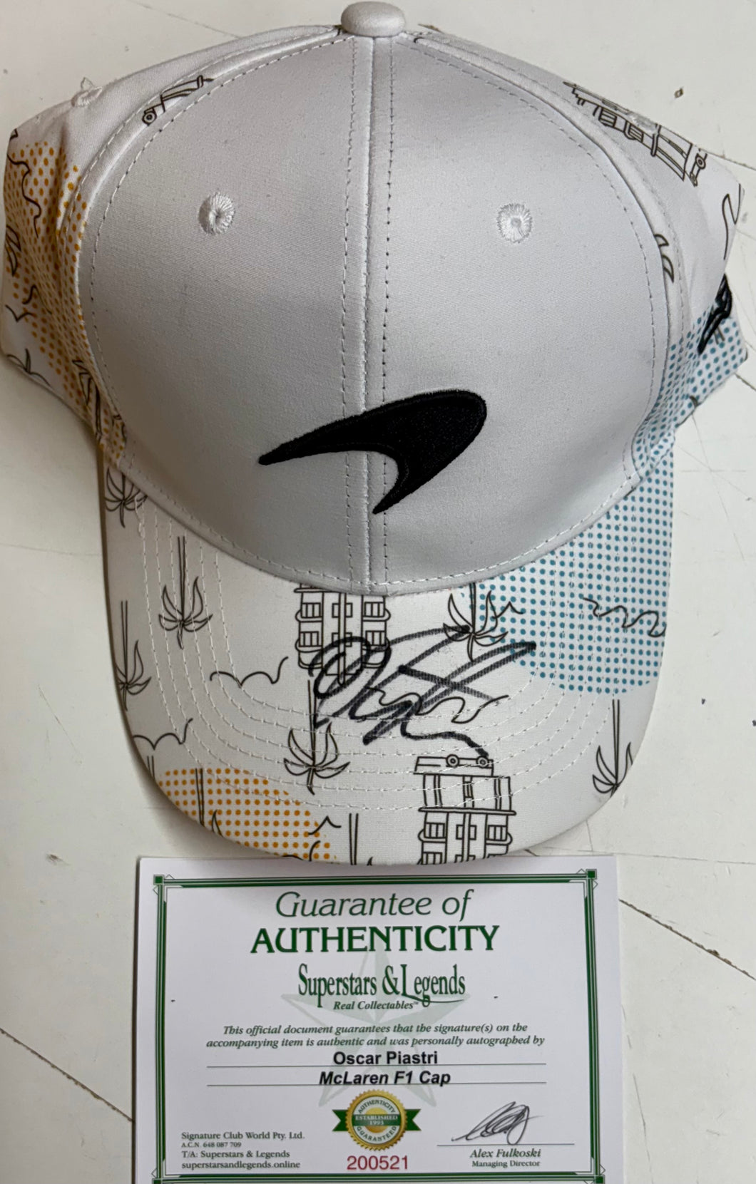 OSCAR PIASTRI Signed McLaren F1 Cap3