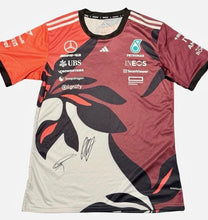 Load image into Gallery viewer, GEORGE RUSSELL &amp; KIMI ANTONELLI Signed F1 Mercedes Shirt
