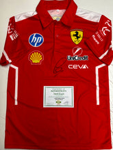 Load image into Gallery viewer, LEWIS HAMILTON Signed F1 Scuderia Ferrari Shirt2
