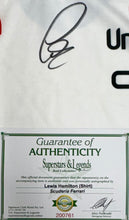 Load image into Gallery viewer, LEWIS HAMILTON Signed F1 Scuderia Ferrari Shirt1
