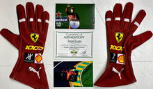 Load image into Gallery viewer, CHARLES LECLERC Signed Scuderia Ferrari F1 1000GP Race Gloves (Pair)
