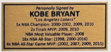 Load image into Gallery viewer, KOBE BRYANT Signed NBA All-Star West 2004 Jersey Piece &amp; Photo Collage Display
