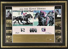 Load image into Gallery viewer, OCTAGONAL &amp; LONHRO - Darren Beadman &amp; John Hawkes Signed “All The Kings’ Horses” Lithograph Display
