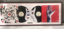 Load image into Gallery viewer, RED HOT CHILI PEPPERS - ANTHONY KIEDIS, FLEA, CHAD SMITH &amp; JOHN FRUSCIANTE Signed Guitar Pickguard Display
