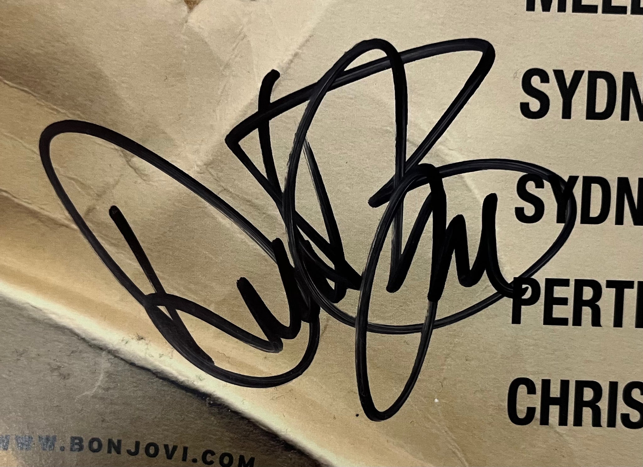 Bon Jovi Signed Lost Highway Tour Poster | Limited Edition