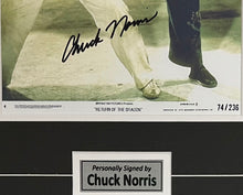 Load image into Gallery viewer, CHUCK NORRIS Signed &quot;Return Of The Dragon&quot; Photo Display

