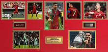 Load image into Gallery viewer, CRISTIANO RONALDO Signed Photo &amp; Portugal 2016 European Champions Jersey Display
