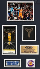 Load image into Gallery viewer, KOBE BRYANT Signed NBA All-Star West 2004 Jersey Piece &amp; Photo Collage Display
