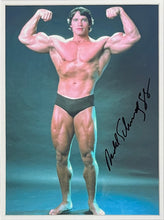 Load image into Gallery viewer, ARNOLD SCHWARZENEGGER Signed “Mr Universe” Photo Collage Display
