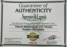 Load image into Gallery viewer, PATRICK MAHOMES “Kansas City Chiefs” Signed Photo Collage Display
