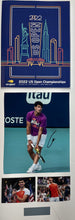 Load image into Gallery viewer, CARLOS ALCARAZ Signed Photo &amp; 2022 US Open Program Display
