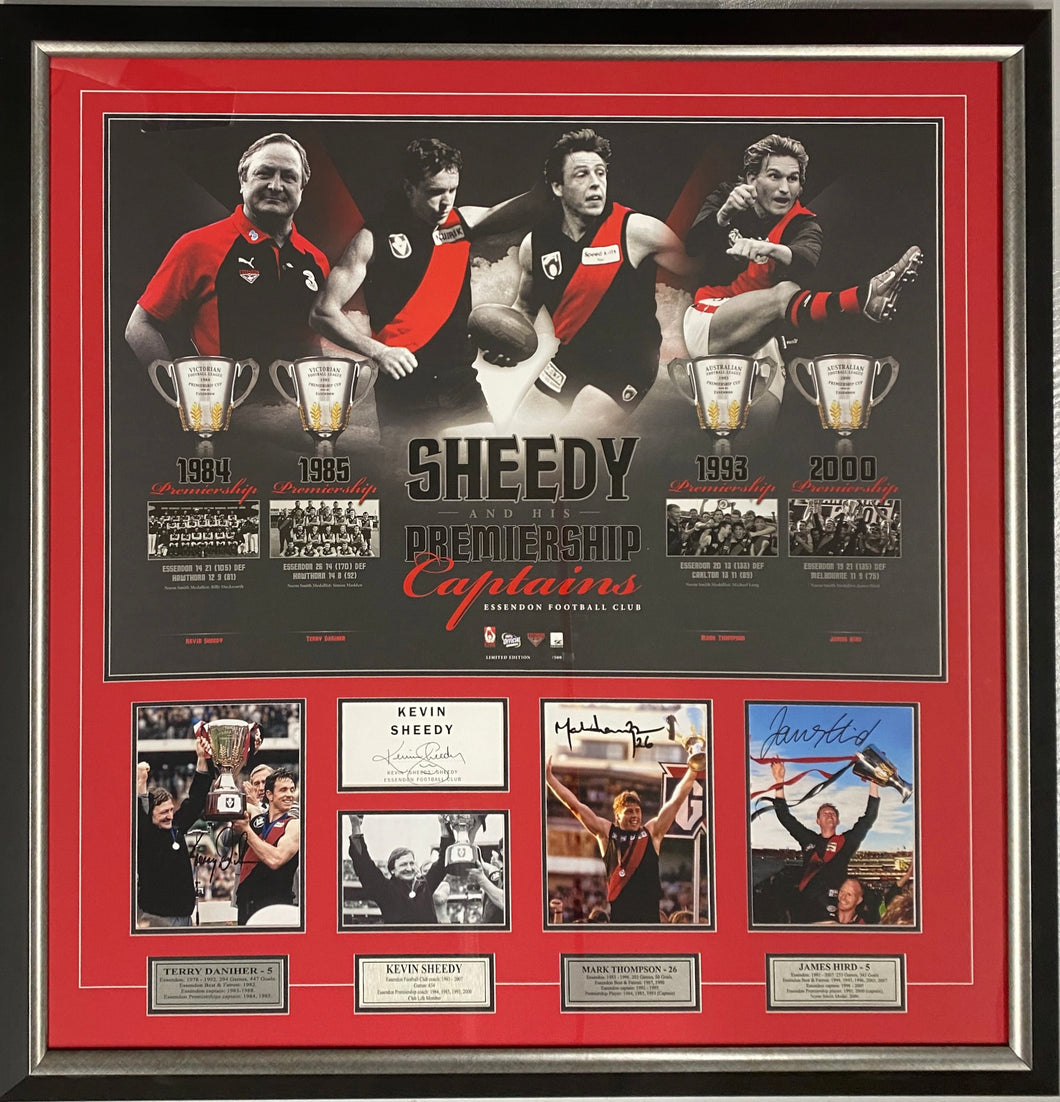 JAMES HIRD, TERRY DANIHER, MARK THOMPSON & KEVIN SHEEDY Essendon 