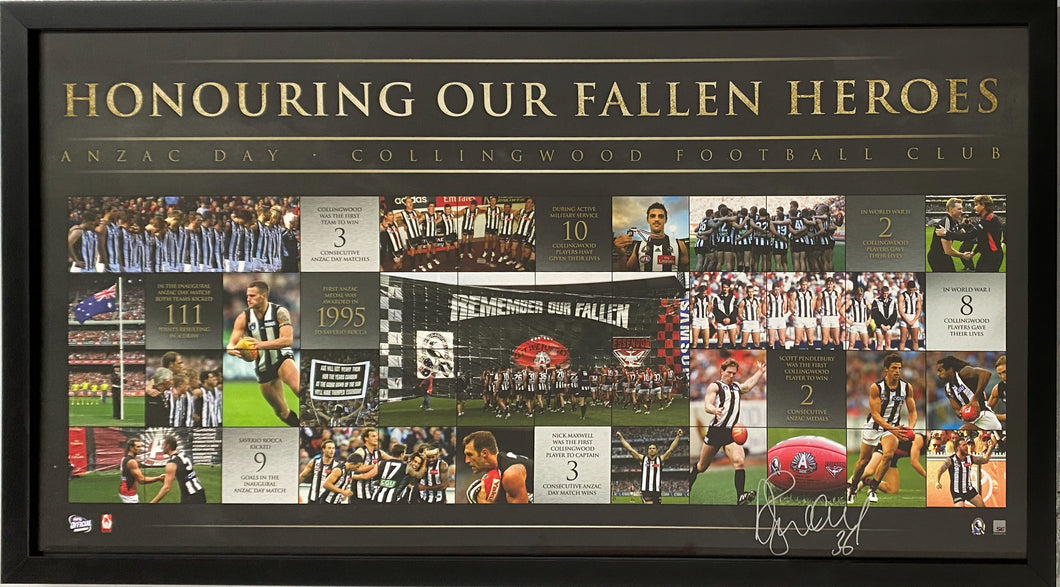 DANE SWAN Signed Anzac Day Game Print Display