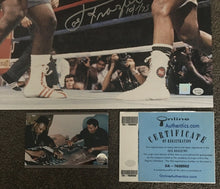 Load image into Gallery viewer, MUHAMMAD ALI &amp; JOE FRAZIER Signed “Thrilla in Manila” 16&quot;x20” Online Authentics Photo Display
