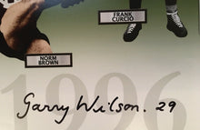 Load image into Gallery viewer, KEVIN MURRAY &amp; GARRY WILSON Signed Fitzroy &quot;Team of the Century&quot; Print Display
