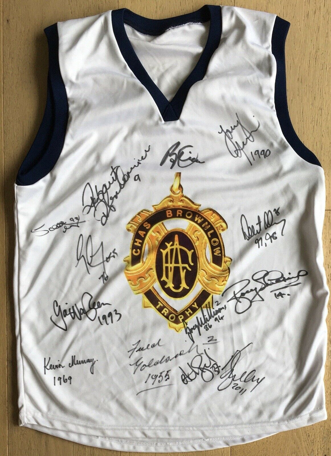 Brownlow Medallists autographed apparel