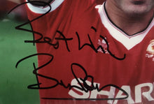 Load image into Gallery viewer, BEST, ROBSON, CANTONA, BECKHAM &amp; RONALDO Signed &quot;Manchester United - Magnificent Sevens&quot; Collage Display
