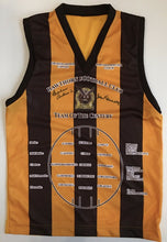 Load image into Gallery viewer, Unframed GRAHAM ARTHUR &amp; JOHN KENNEDY Signed “Team of the Century” Hawthorn Jumper
