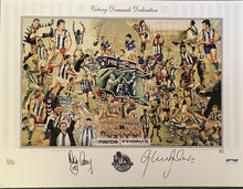 Load image into Gallery viewer, WAYNE CAREY &amp; GLENN ARCHER Signed “Victory Demands Dedication” Jamie Cooper Print Display
