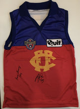 Load image into Gallery viewer, Unframed KEVIN MURRAY &amp; BERNIE QUINLAN Signed &quot;1996 Centenary&quot; Fitzroy Jumper
