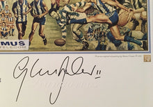 Load image into Gallery viewer, WAYNE CAREY &amp; GLENN ARCHER Signed “Victory Demands Dedication” Jamie Cooper Print Display
