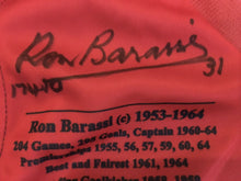 Load image into Gallery viewer, Unframed RON BARASSI &amp; ROBERT FLOWER Signed “Team of the Century” Melbourne Jumper
