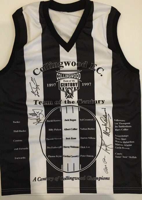 Unframed NATHAN BUCKLEY, TONY SHAW & MURRAY WEIDEMAN Signed Collingwood