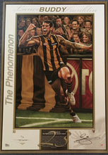 Load image into Gallery viewer, LANCE FRANKLIN Signed “The Phenomenon” Jamie Cooper Print Display
