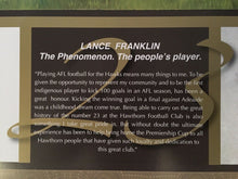 Load image into Gallery viewer, LANCE FRANKLIN Signed “The Phenomenon” Jamie Cooper Print Display
