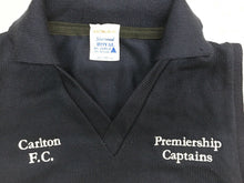 Load image into Gallery viewer, Stephen KERNAHAN, Mike FITZPATRICK, Alex JESAULENKO, John NICHOLLS &amp; Ern HENFRY Signed “Premiership Captains&quot; Jumper Display
