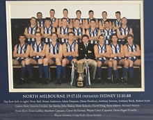 Load image into Gallery viewer, BARRY DAVIS, DAVID DENCH &amp; WAYNE CAREY Signed “The Kangaroos Finest” Photo Collage Display
