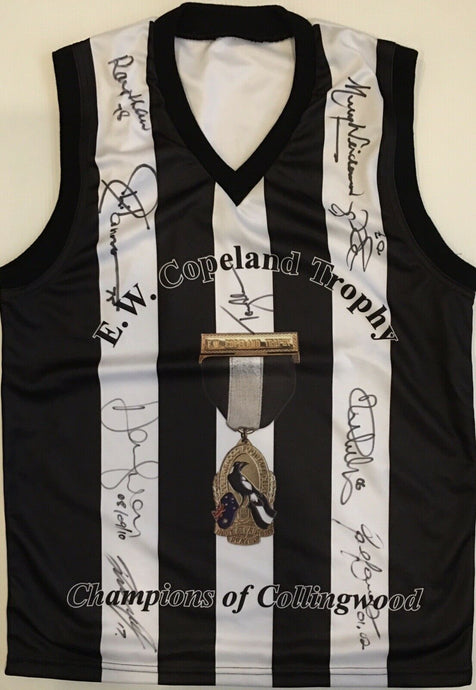 Unframed Tony & Ray Shaw, Weideman, Swan, & Etc. Signed Collingwood