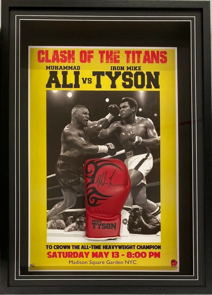 MIKE TYSON Signed Boxing Glove & 