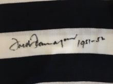 Load image into Gallery viewer, Unframed FRED FLANAGAN Signed “1951 &amp; 1952 Premiership Captain” Vintage Geelong Jumper
