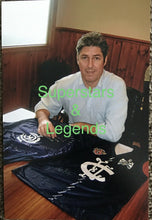 Load image into Gallery viewer, Stephen KERNAHAN, Mike FITZPATRICK, Alex JESAULENKO, John NICHOLLS &amp; Ern HENFRY Signed “Premiership Captains&quot; Jumper Display
