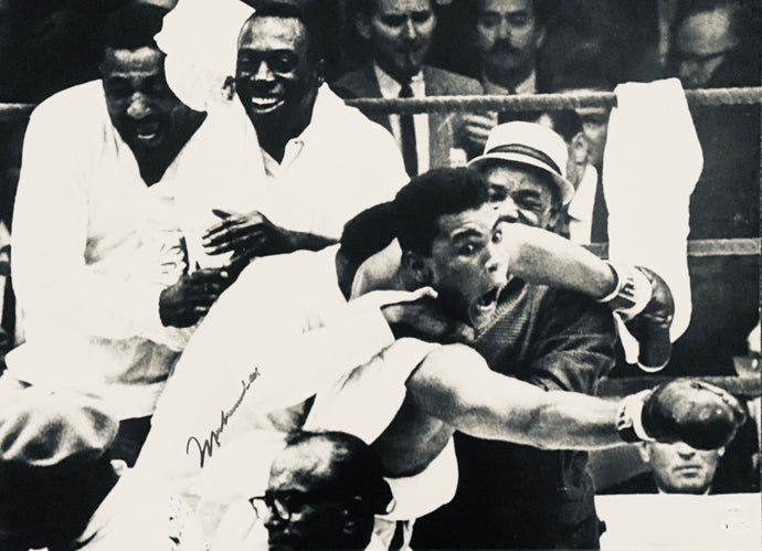 Signed photo of Muhammad Ali vs. Sonny Liston