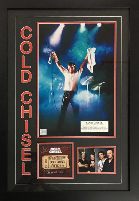 Cold Chisel signed album CD display