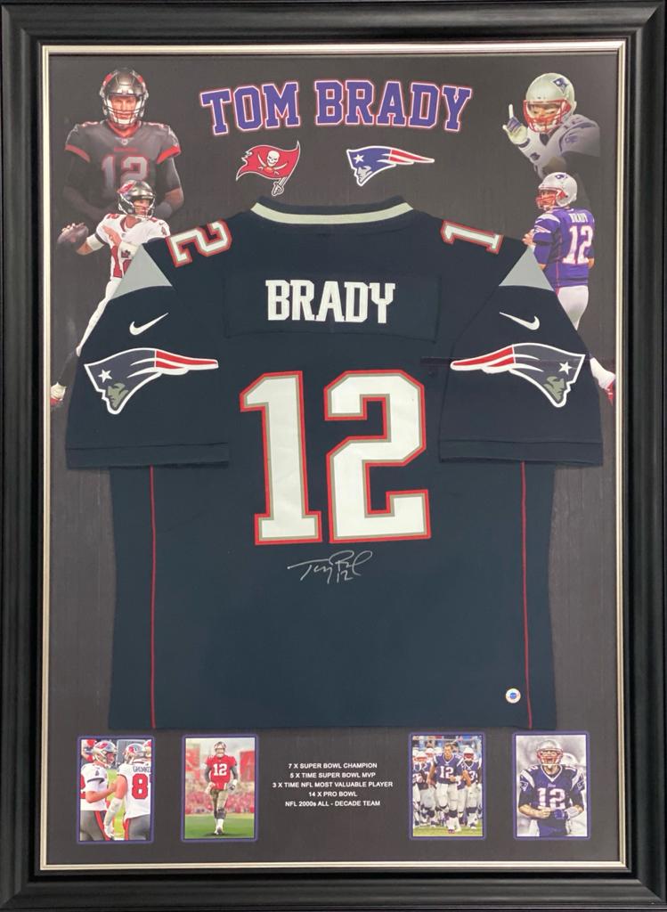 TOM BRADY Signed Jersey Display