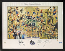 Load image into Gallery viewer, WAYNE CAREY &amp; GLENN ARCHER Signed “Victory Demands Dedication” Jamie Cooper Print Display
