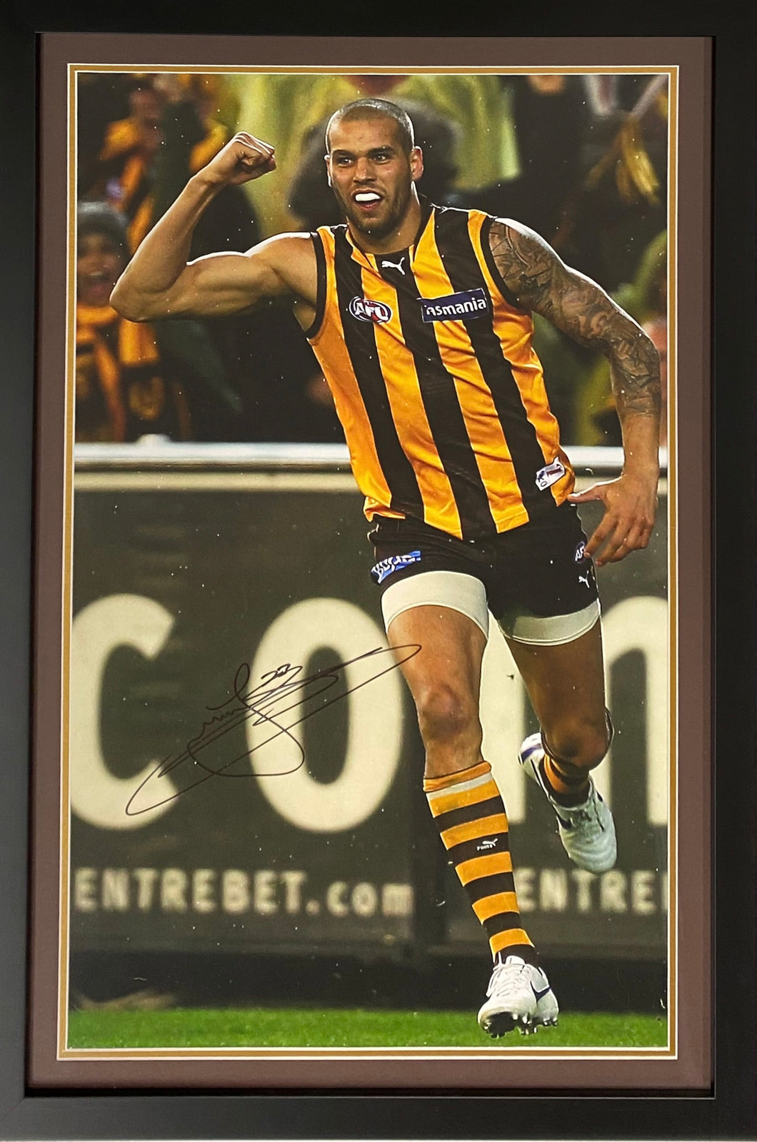 LANCE FRANKLIN Signed Hawthorn Photo Display