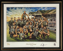 Load image into Gallery viewer, TONY SHAW Signed Collingwood &quot;Team of the Century&quot; Jamie Cooper Print Display
