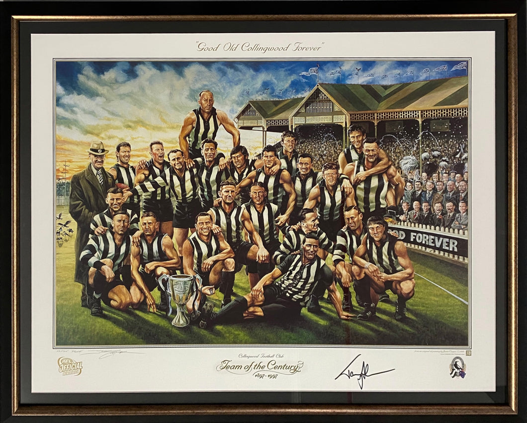 TONY SHAW Signed Collingwood 