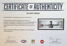 Load image into Gallery viewer, Jordan De Goey Signed Certificate of Authenticity
