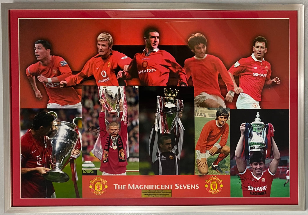 BEST, ROBSON, CANTONA, BECKHAM & RONALDO Signed 